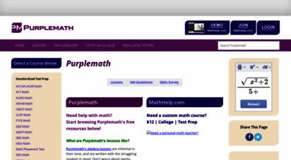 purplemath.com - 