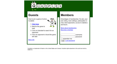 quadplex.com - quadplex - online scrabble