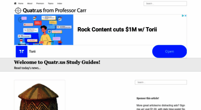 quatr.us - quatr.us study guides - simple history and science articles with a leftist take