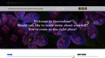 queendom.com - welcome to queendom! would you like to learn more about yourself? you´ve come to the right place!