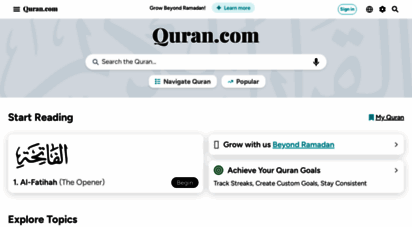 quran.com - the noble quran  quran.com