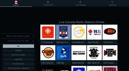 radio-canada-online.com - online radio canada - all radio stations
