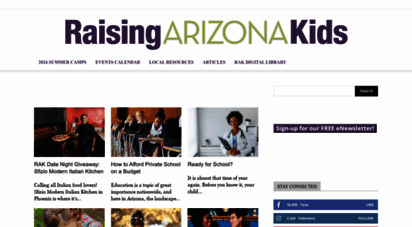 raisingarizonakids.com - raising arizona kids magazine - your partner on the parenting path