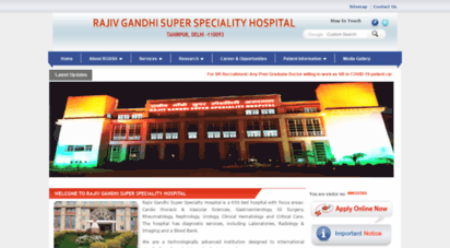 rajivgandhisuperspecialityhospital.org