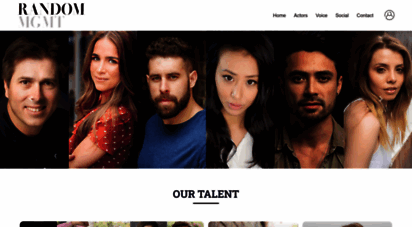 randommanagement.com.au - home - random talent management