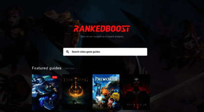 rankedboost.com - rankedboost: video games strategy guides by gaming experts