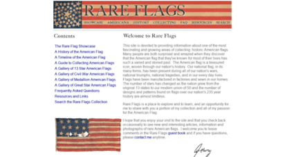 rareflags.com - rare flags - antique american flags, historic american flags