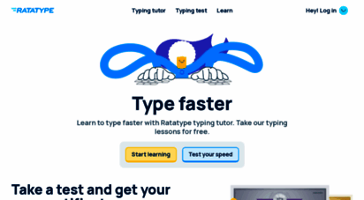 ratatype.com - ratatype — online typing tutor and typing lessons