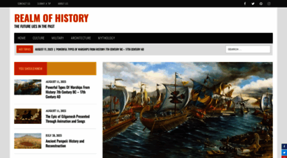 realmofhistory.com - realm of history  the future lies in the past