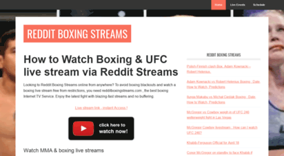 redditboxingstreams.com - reddit boxing streams  watch fight online free