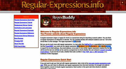 regular-expressions.info - regular-expressions.info - regex tutorial, examples and reference - regexp patterns
