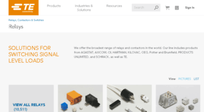 relays.te.com - relays - te