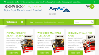 repairsadviser.com - a wide range of service, parts and repair manuals in pdf