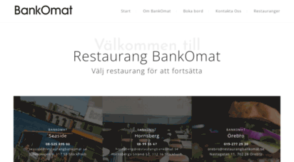 restaurangbankomat.se - restaurang i stockholm/vasastan/odenplan vid odenteatern, intiman