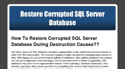 restorecorruptedsqlserverdatabase.devhub.com