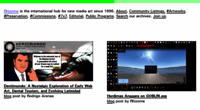 similar web sites like rhizome.org
