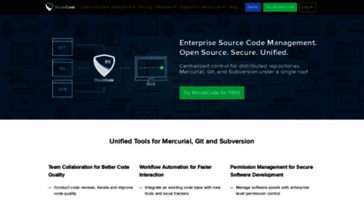 rhodecode.com - rhodecode › enterprise code management for hg, git, svn