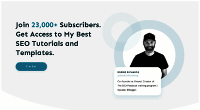 robbierichards.com - robbie richards  actionable online marketing strategies
