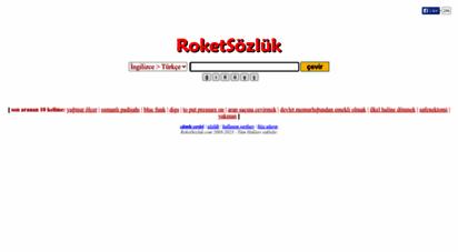 roketsozluk.com - roket sözlük - en hızlı, ingilizce türkçe konuşan sözlük
