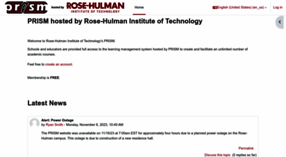 rose-prism.org - prism hosted by rose-hulman institute of technology