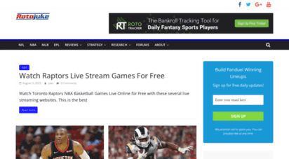 rotojuke.com - rotojuke - daily fantasy sports advice for elite players