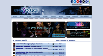 rpgsoluce.com - rpg soluce - jeux vid�os, images, artworks, vid�os et fiches de rpg