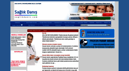saglikdanis.com - sağlık danışma hasta soruları konsultasyon, teşhis yaklaşımları, sağlık haberleri...