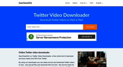 savetweetvid.com - twitter video downloader - download twitter videos to mp4 & mp3