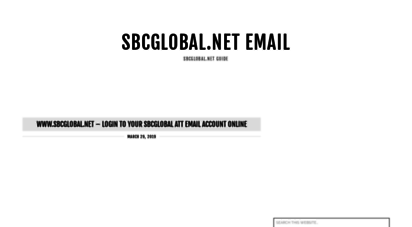 sbcglobalnetemail.org - sbcglobal.net email - sbcglobal.net guide