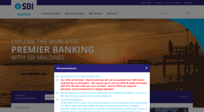sbimaldives.com - state bank of india, maldives