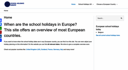 schoolholidayseurope.eu