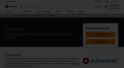 schoolnet.com - large-scale ssssment  schoolnet
