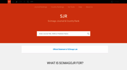 scimagojr.com - scimago journal & country rank