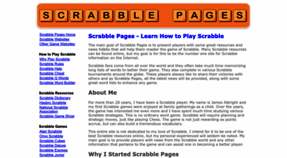 scrabblepages.com - scrabble pages - scrabble resources - learn to play scrabble