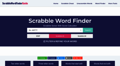 scrabblewordfinderguide.com - scrabble word finder - scrabble solver with score