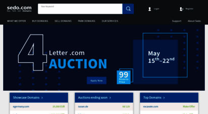 sedo.com - domains kaufen  domains verkaufen  domains parken  sedo
