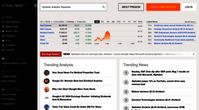 seekingalpha.com - stock market insights  seeking alpha
