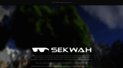 sekwah.com - sekwah - under construction