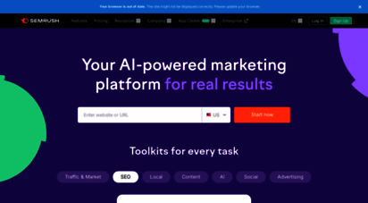 semrush.com - semrush - online visibility management platform