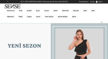 sense.com.tr - moda ve giyim markası  sense