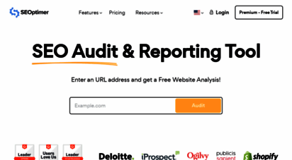 seoptimer.com - anlyze websites with free seo audit & reporting tool - seoptimer