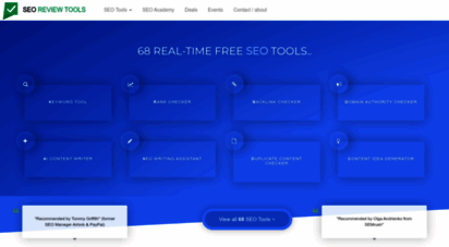 seoreviewtools.com - ➔ seo review tools ③④ free seo tools - making seo accessible