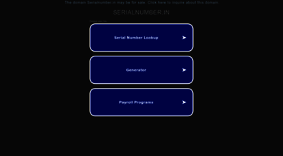 serialnumber.in - serial number, serial numbers  serialnumber.in