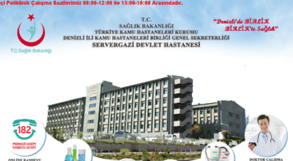servergazidh.gov.tr - t.c. sağlik bakanliği servergazi devlet hastanesi web sitesi