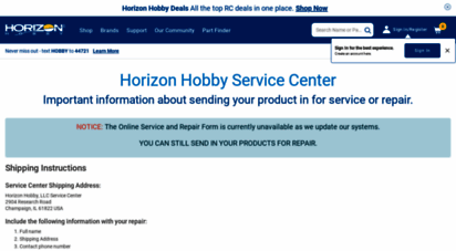 servicecenter.horizonhobby.com