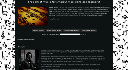 sheetmusic.cc - sheet music cc - free downloadable sheet music