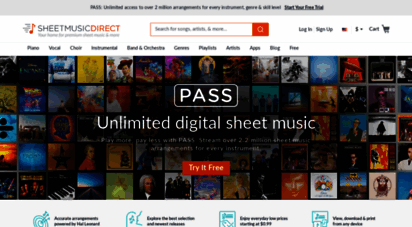sheetmusicdirect.com - noten zum download  klavier, chor & mehr  sheet music direct