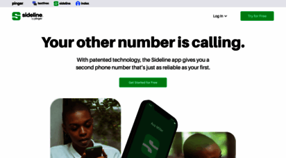 sideline.com - a second phone number & more  sideline