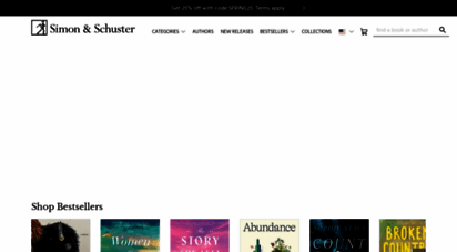 simonandschuster.com - new book releases, bestsellers, author info and more at simon & schuster