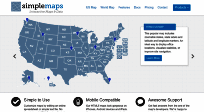 simplemaps.com - interactive html5 and javascript maps for websites  simplemaps.com
